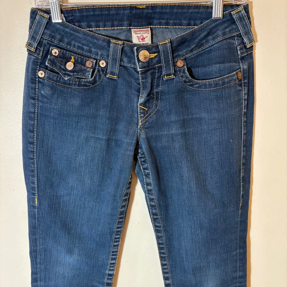 True Religion Jodie‎ Skinny Jeans Size 27 Low Rise Made in USA